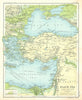 Black Sea and the Levant. Middle East Turkey Asia Minor. BARTHOLOMEW 1909 map