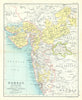 Bombay, Berar, and Part of Central India. NW British India 1909 old map