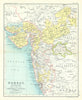Bombay, Berar, and Part of Central India. NW British India 1909 old map