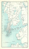 Bombay/Mumbai environs. British India. BARTHOLOMEW 1909 old antique map chart