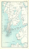 Bombay/Mumbai environs. British India. BARTHOLOMEW 1909 old antique map chart