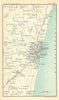 Madras environs. British India. BARTHOLOMEW 1909 old antique map plan chart
