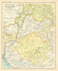 NW British India. Punjab, Sind, Rajputana, Kashmir, &c. Pakistan 1909 old map