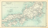 Central Japan. BARTHOLOMEW 1909 old antique vintage map plan chart