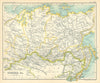 Siberia, &c. Russia. BARTHOLOMEW 1909 old antique vintage map plan chart