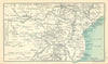 South East Africa. Rhodesia Salisbury Transvaal. BARTHOLOMEW 1909 old map