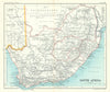 Cape Colony Bechuanaland Botswana. Southern Africa. BARTHOLOMEW 1909 old map