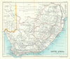 Cape Colony Bechuanaland Botswana. Southern Africa. BARTHOLOMEW 1909 old map
