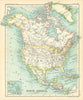 North America. Dominion of Canada. United States. BARTHOLOMEW 1909 old map