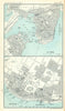 Halifax & St. John town/city plans. Canada. BARTHOLOMEW 1909 old antique map