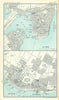 Halifax & St. John town/city plans. Canada. BARTHOLOMEW 1909 old antique map