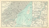 Montreal town/city plan & environs. Quebec. BARTHOLOMEW 1909 old antique map
