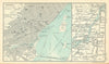 Montreal town/city plan & environs. Quebec. BARTHOLOMEW 1909 old antique map