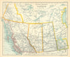 Western Canada. British Columbia Alberta Athabasca Manitoba 1909 old map