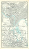 Winnipeg town/city plan. Manitoba postage stamp province. Canada 1909 old map