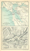Environs of San Francisco. Yosemite Valley. California. BARTHOLOMEW 1909 map