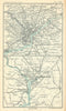 Environs of Washington DC & Philadelphia. BARTHOLOMEW 1909 old antique map
