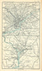 Environs of Washington DC & Philadelphia. BARTHOLOMEW 1909 old antique map
