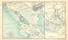 Isthmus of Nicaragua. Mexico City. Craters of the Turrialba 1909 old map