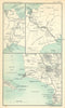 Environs of Lima & Callao. Panama Canal. South America. BARTHOLOMEW 1909 map