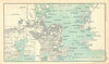 Rio de Janeiro town/city plan. Niteroi. Brazil. BARTHOLOMEW 1909 old map