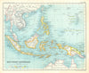 East Indian archipelago. Philippines Indonesia. Dutch East Indies 1909 old map