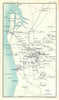 Environs of Adelaide. South Australia. BARTHOLOMEW 1909 old antique map chart