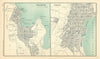 Town/city plans of Wellington & Dunedin. New Zealand. BARTHOLOMEW 1909 old map
