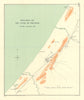Gaza. Naval operations off the coast of Palestine, Oct-Nov 1917. WW1 1931 map