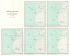 German Eastern Atlantic Submarine operations June 1917-March 1918. WW1 1931 map