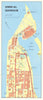 Vintage Umm Al Quwain town city plan, United Arab Emirates GEOprojects 1995 map