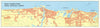 Vintage Road Connections Dubai, Sharjah, Ajman map. UAE. GEOprojects 1995