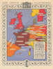 Post Office Telephones - London-Continental Telephone Charges. G.P.O. 1929 map