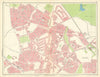 BIRMINGHAM NORTH New Oscott Kingstanding Perry Barr 1949 old vintage map chart