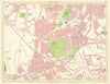 BIRMINGHAM WEST Langley Green Bristnall Fields Bearwood Edgbaston 1949 old map