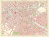 BIRMINGHAM CENTRAL New Street Bordesley Sparkbrook Duddeston Deritend 1949 map