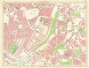 BIRMINGHAM EAST Little Bromwich Small Heath Yardley Hay Mills Stechford 1949 map