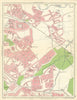 BIRMINGHAM EAST Lea Hall Sheldon Lyndon End Garrett's Green Stechford 1949 map