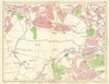 BIRMINGHAM SOUTH WEST Quinton World's End Bartley Green Harborne Weoley 1949 map