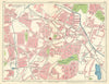 BIRMINGHAM SOUTH EAST Greet Springfield Olton Hall/Acock's Green 1949 old map