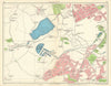 BIRMINGHAM SOUTH WEST Frankley Bartley Green Northfield Weoley 1949 old map