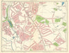 BIRMINGHAM SOUTH EAST Yardley Wood Solihull Lodge Shirley Hall Green 1949 map