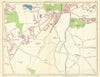 BIRMINGHAM SOUTH WEST West/Walker's Heath King's Norton Northfield 1949 map