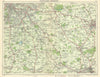 SE BIRMINGHAM environs. Solihull Coventry Leamington Kenilworth Henley 1949 map