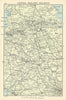 Central England, Railways 1949 old vintage map plan chart