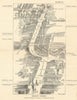 Regent Street bird's eye view. Waterloo Place to Portland Place. SULMAN 1890 map