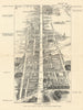 Oxford Street bird's eye view. Marble Arch-Tottenham Court Road. SULMAN 1890 map