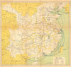 China - drawn for Carl Crow's Handbook 1933 old vintage map plan chart