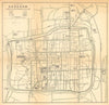 City plan of Soochow by Carl Crow. Suzhou, China 1933 old vintage map chart