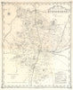 The British Gazetteer - Huntingdonshire decorative county map. H.G. Collins 1852
